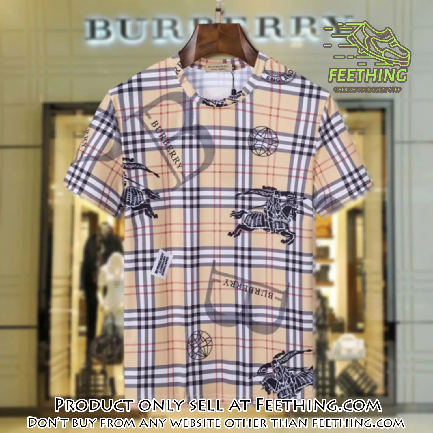 Burberry logo luxury brand tshirt outfit for men women ft4725862